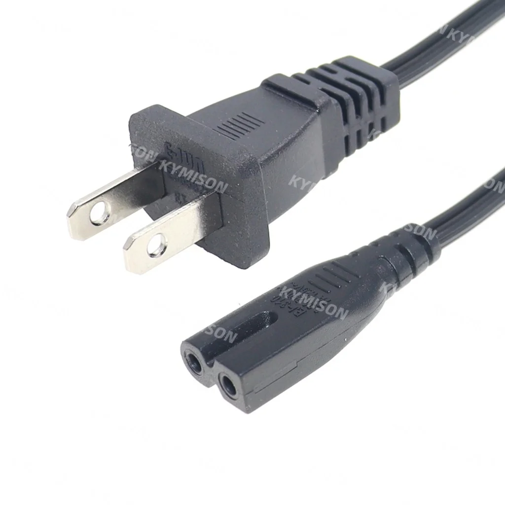 18AWG Universal Wall Cable US NEMA-1-15P to IEC320 C7 AC Power Cord Compatible with Vizio E-M-Series HDTV,Sharp,Smart LED TV