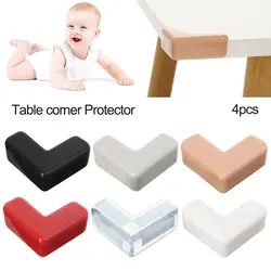 Tira de seguridad anticolisión para escritorio de bebé, Protector de esquina de mesa, protección de bordes, 4 piezas