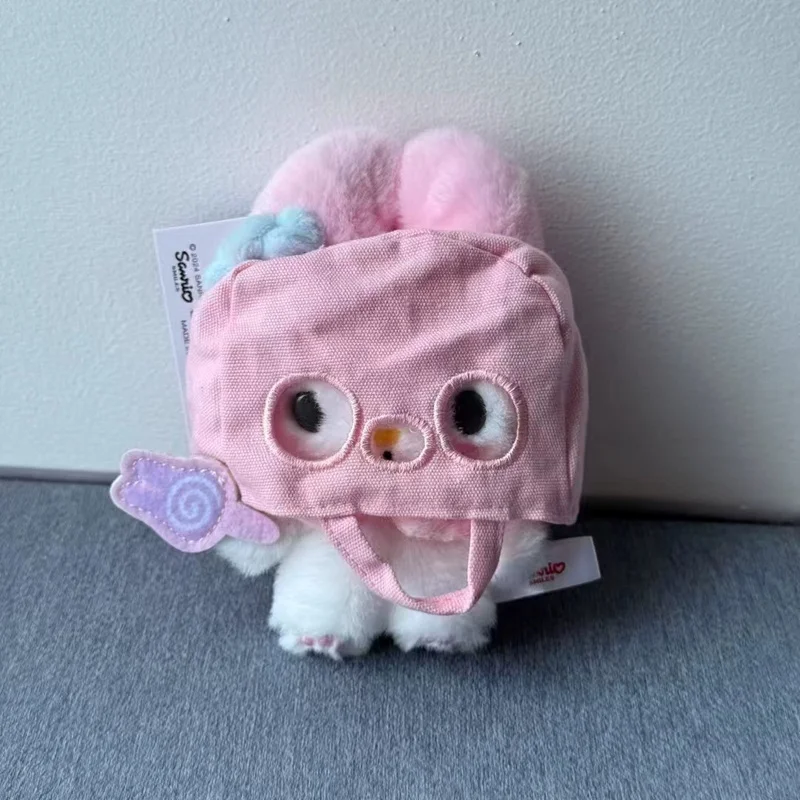 Halloween Cute Ghost Mask Ghost Headwear Cute Cartoon Kt Cat Plush Pendant Doll Keychain Halloween Gift Bag Decorative Pendant