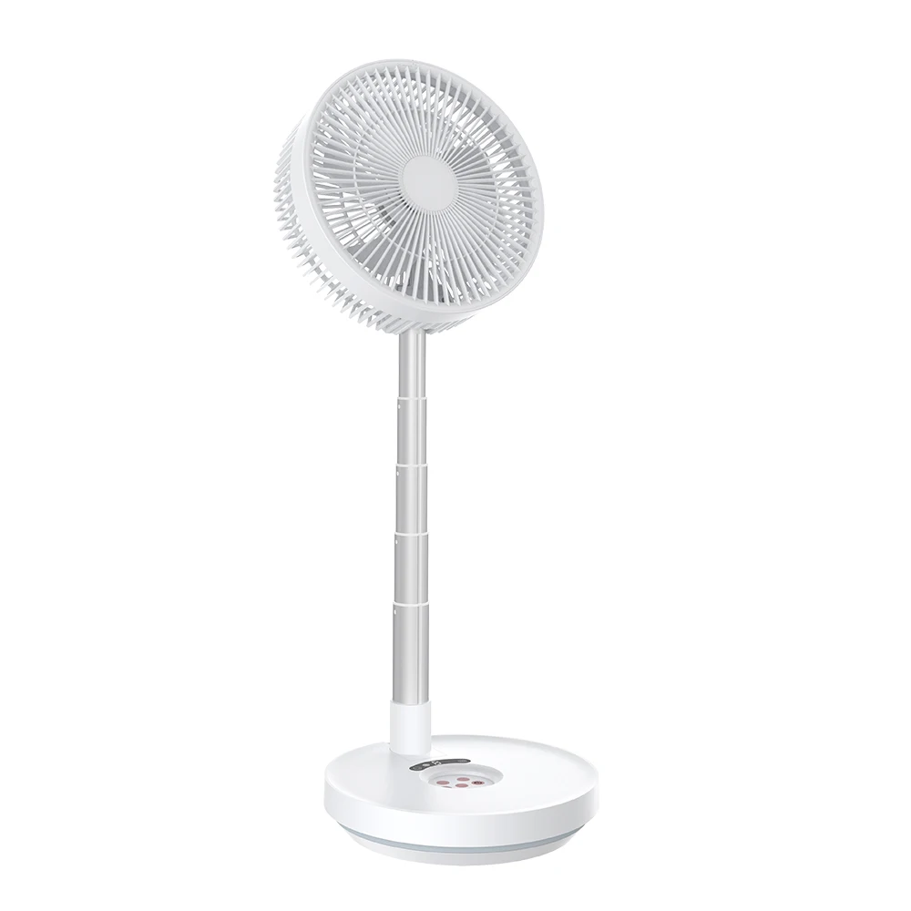 Wholesale Manufacturer Led Warm White Light Type Portable Wireless Foldable Fans