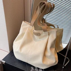 Large Capacity Canvas Bag Women'S Fashion Casual Shoulder Crossbody Bag Student Class Commuting Tote Bag Reusable Handbagody Bag