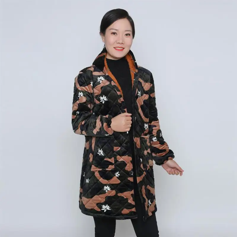 سترة عمال بغطاء للرأس مبطنة من Thiened Fce للرجال والنساء بالإضافة إلى معطف مبطن بالقطن مع كيتس في منتصف العمر وكبار السن...