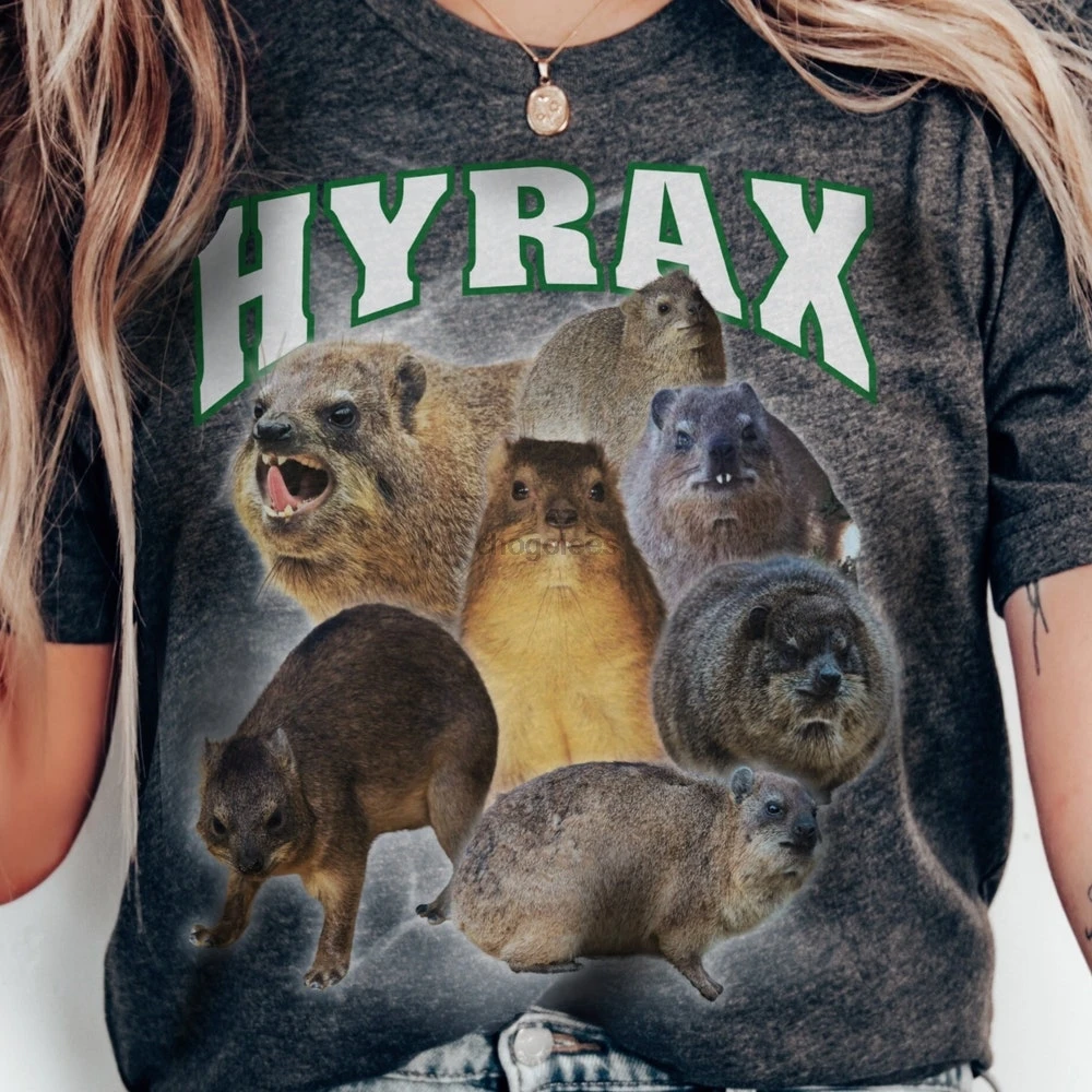 Hyrax TShirt Bootleg Hip Hop Shirt Hyrax Unisex TShirt Animal Lover Gift For Wife Gift For Friend Funny Animal Meme Shirt Nature