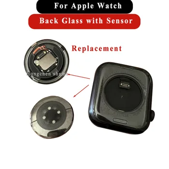 Für Apple Watch Back Glas mit Sensor Serie 4 5 6 SE 40 mm 44 mm 7 8 41 mm 45 mm GPS LTE Reparatur Teile Ersatz