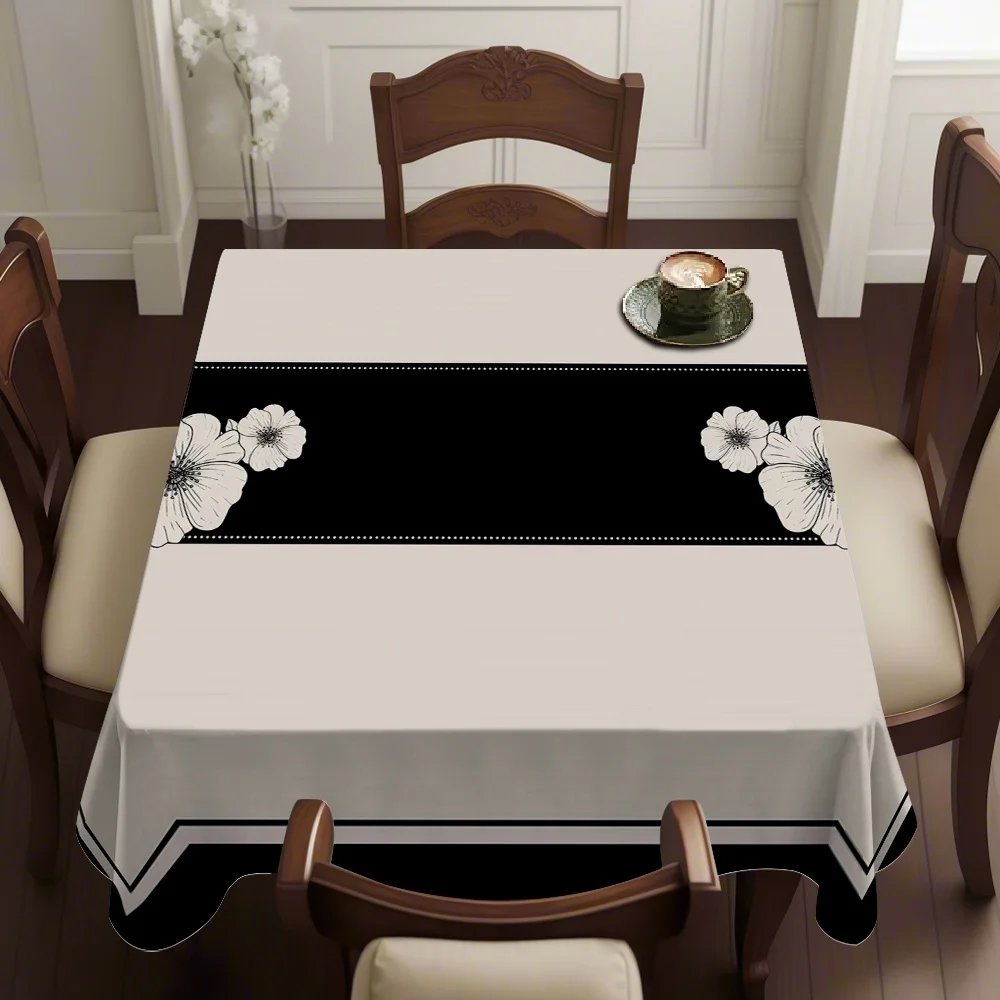 1 piece, modern and simple pattern, high-end creative printed tablecloth, table decoration item, yzb