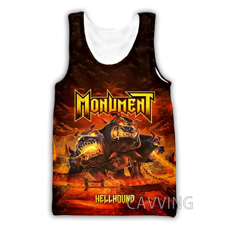 CAVVING 3D Printed  Monument Rock  Band  Tank Tops Harajuku Vest  Summer Undershirt Shirts Streetwear for Men/women