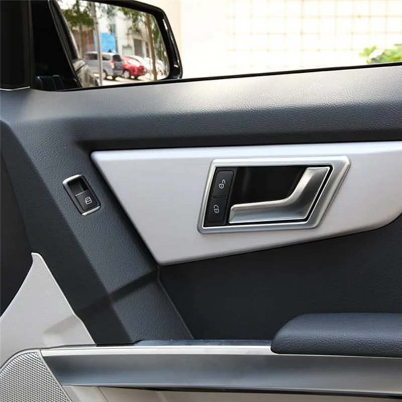 Door Bowl Handle Panel Trim Cover Strip For Mercedes Benz GLK X204 200 260 2009-15 Interior Car Styling