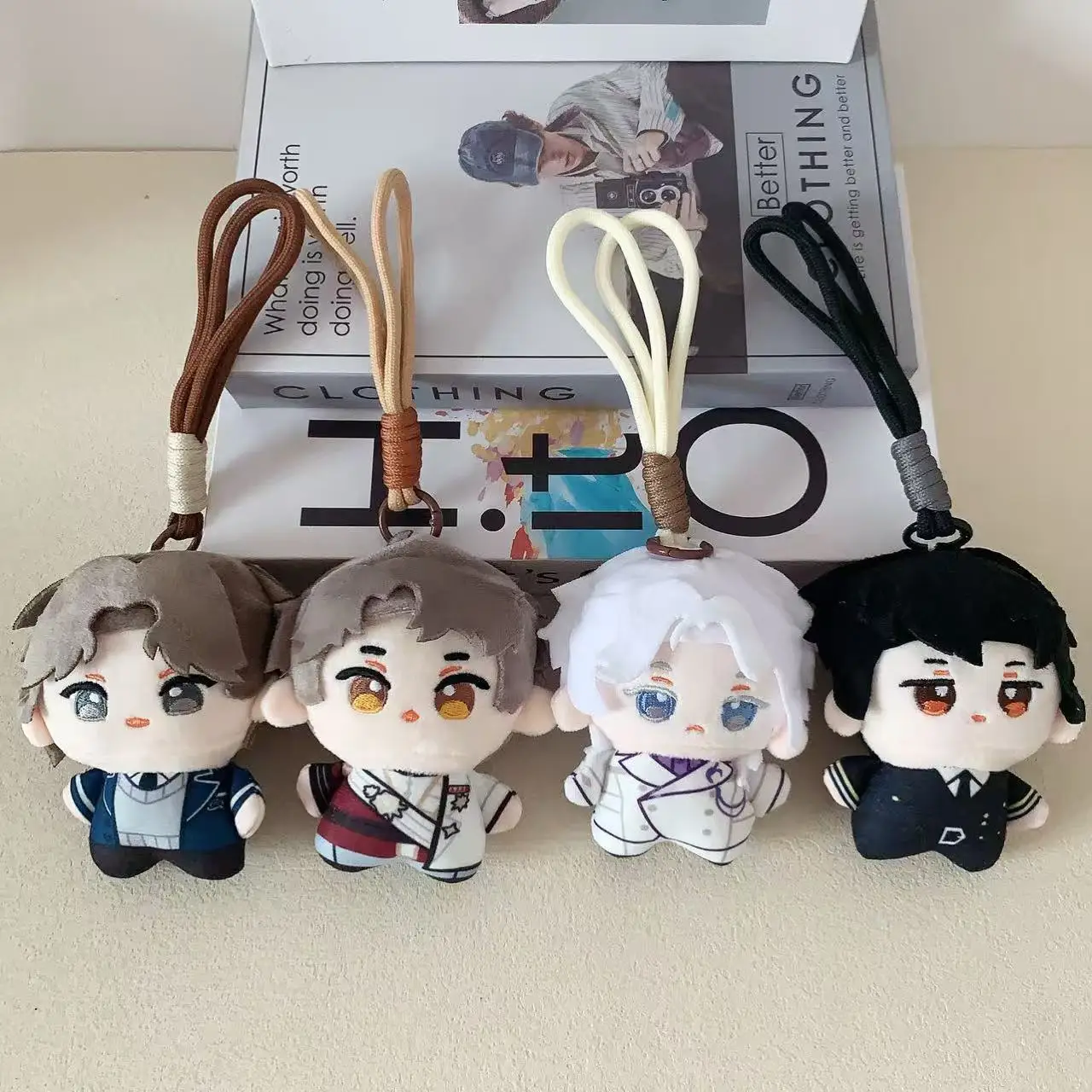 

New Cartoon animal cotton doll plush toy pendant bag ornament keychain gifts