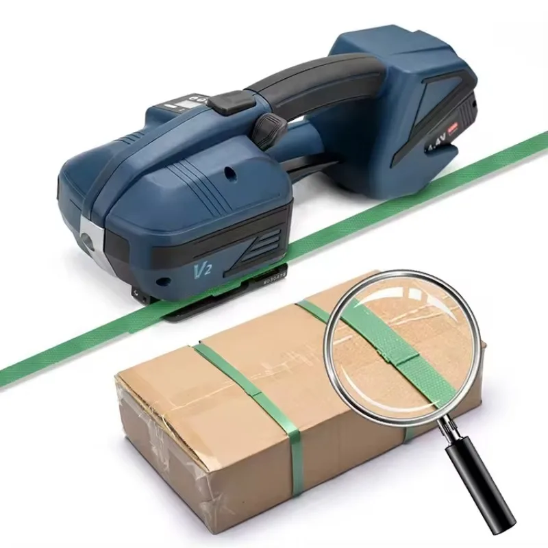 Hand Manual Plastic Belt Straps V2 Automatic Handheld Wrapping Machine for Pp Pet Straps Electric Strapping Banding Tool