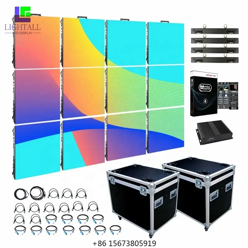 High Resolution Turnkey 2.5mm Indoor Led Video Wall 640x480 Cabinet Front Open Foldable Led Screen