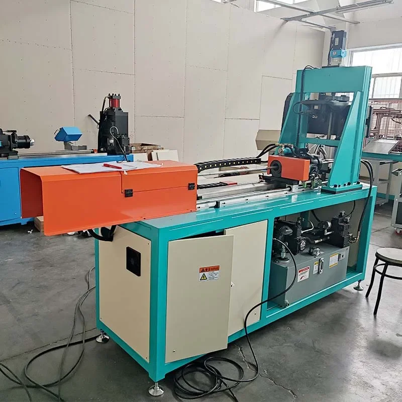 Customized Automatic CNC Hydraulic Metal Pipe Hole Punching And Flanging Machine