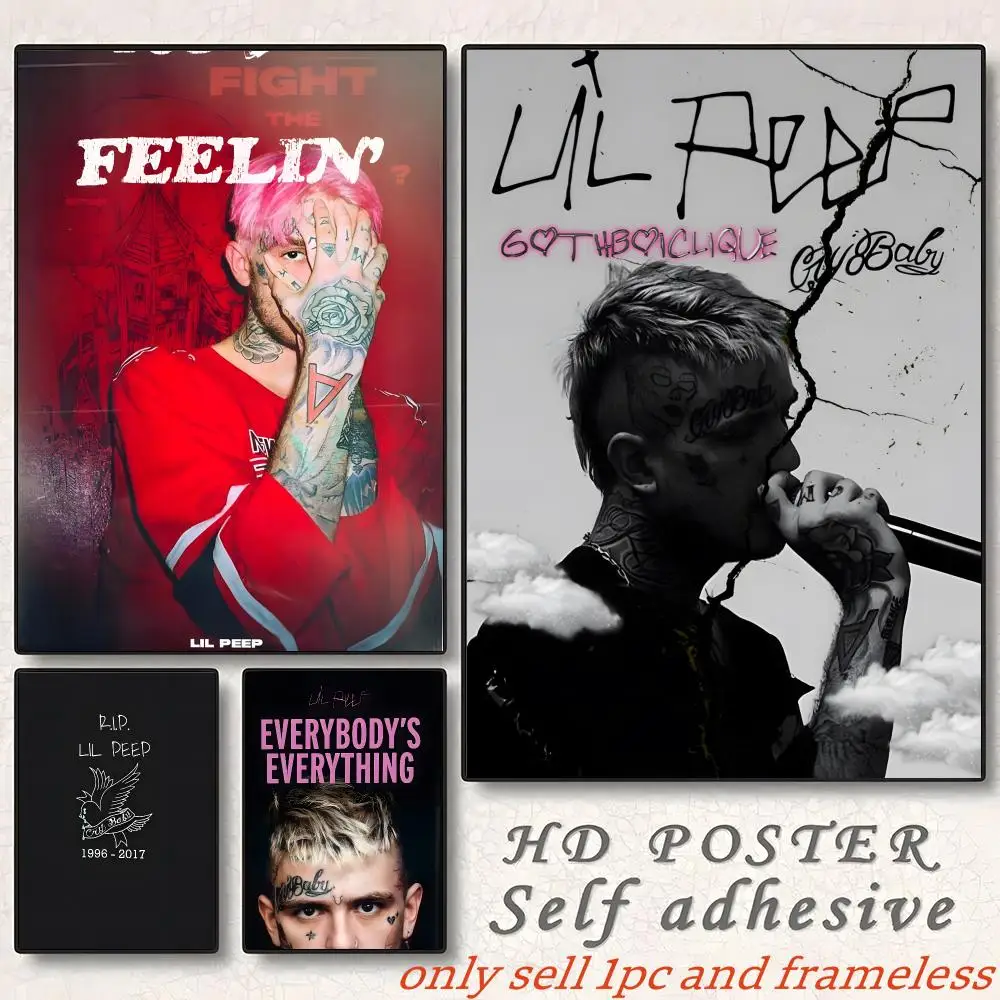 Lil Peep Diamonds Singer Album Poster Painting with prints Home bedroom living room decoration gift
