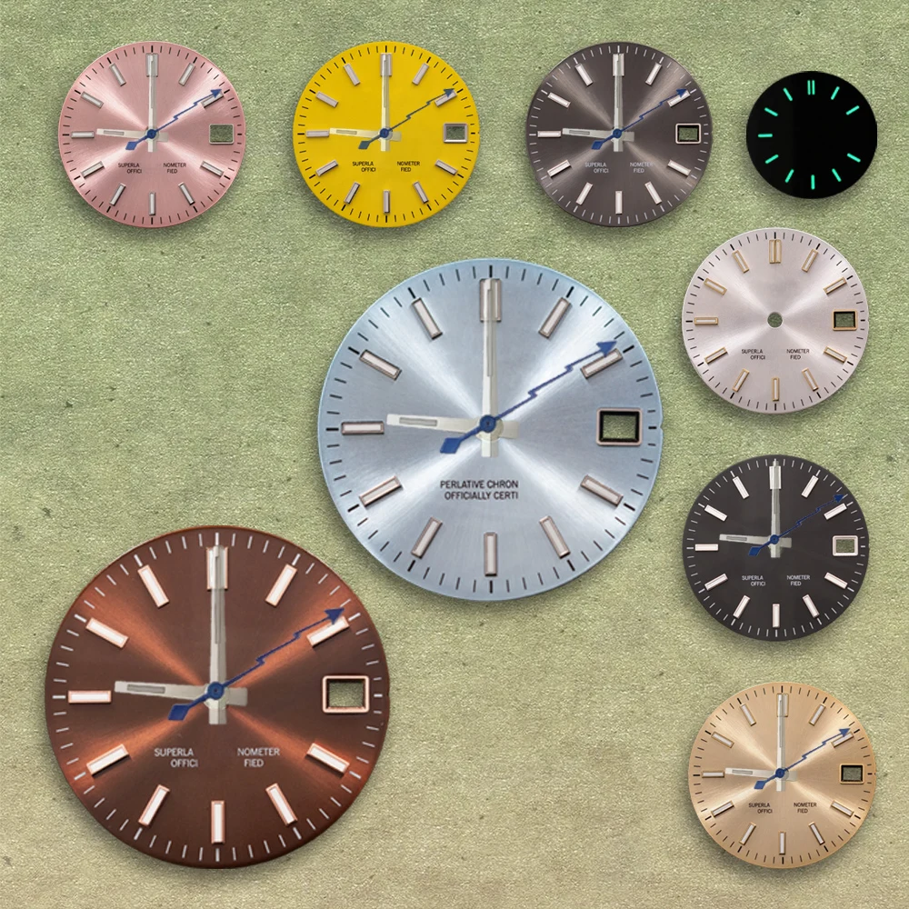 NG S Logo 28.5mm Sunray NH35/NH36/4R/7S Movements Green Luminous Watches for men Watch Modification Accessories repair tools