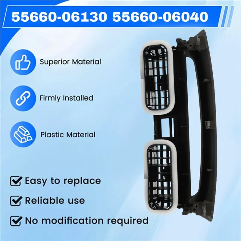 A02Q-Car Middle Air Conditioner Vent AC Outlet Panel Grille Cover 55660-06130 55660-06040 For Toyota CAMRY AURION 06-11 ACV40 view 2