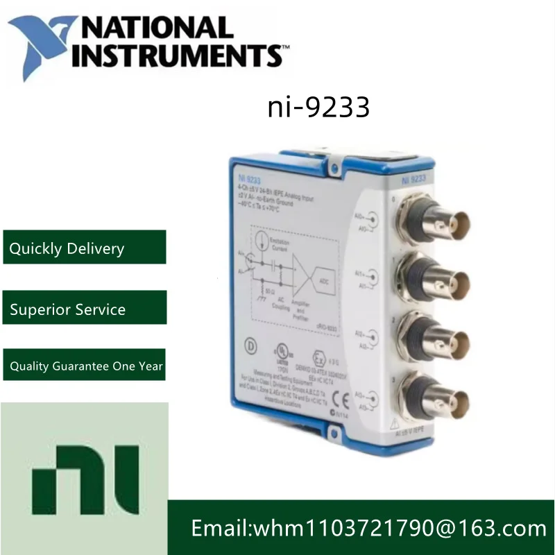 

NI-9233 Industrial Control Module, PLC Module, DCS System, Stock, New