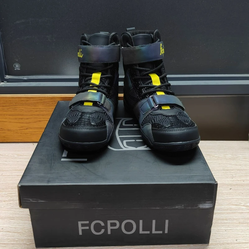 

Классические брендовые борцовские туфли, мужские кроссовки большого размера для тренировок в тренажерном зале, износостойкая спортивная обувь для бокса, мужской дизайнер