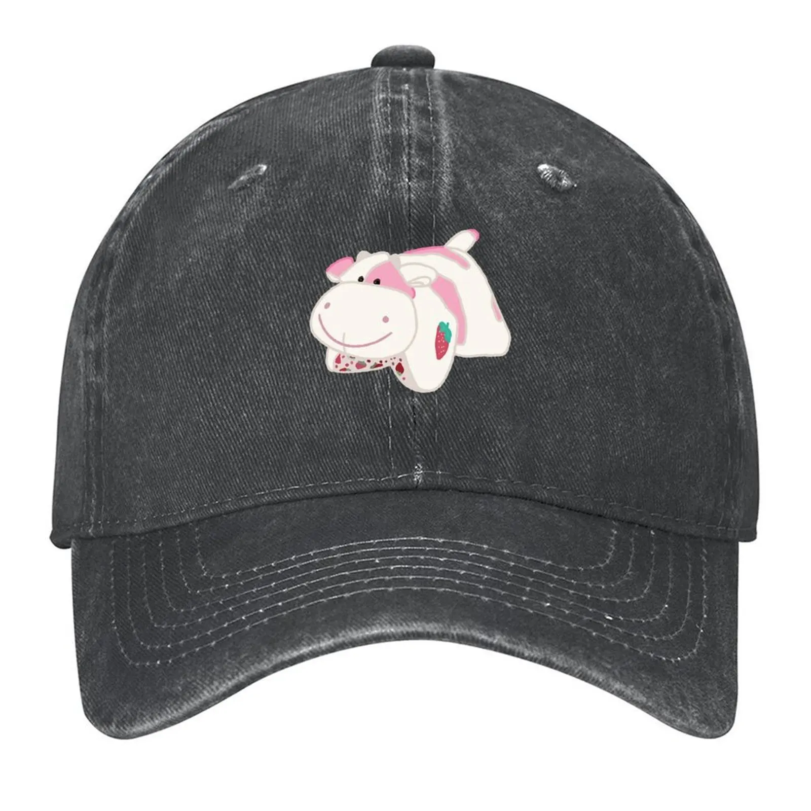 

Strawberry cow Baseball Cap Christmas Hat tea Hat designer cap Designer Hat Woman Hats Men's