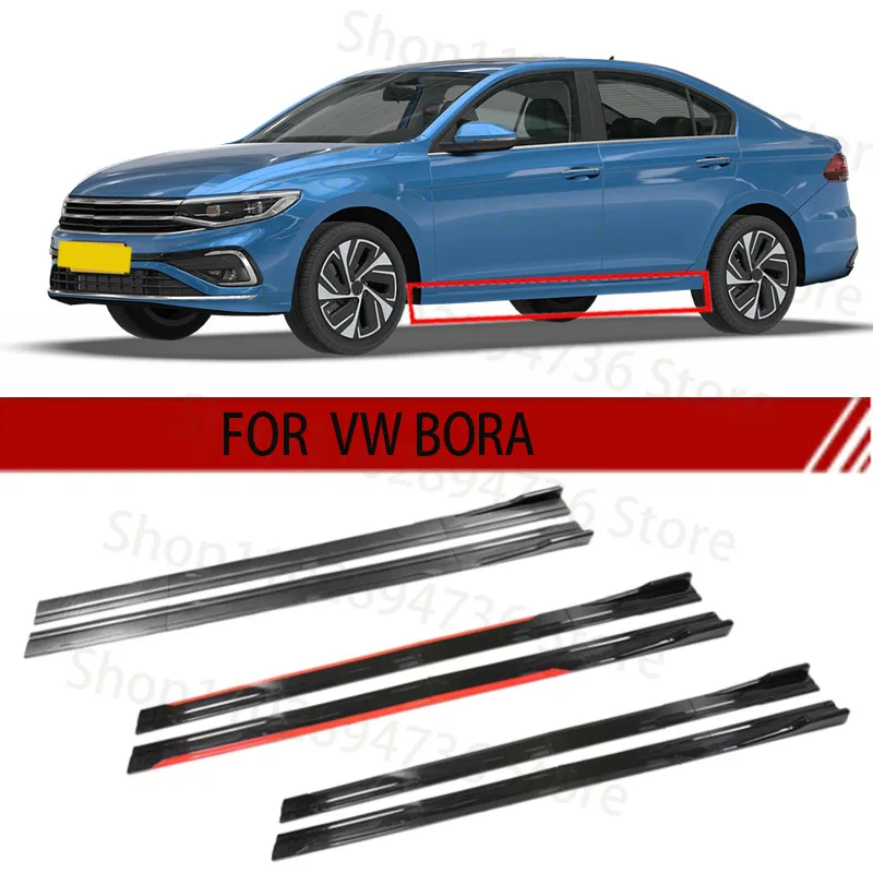 

FOR VW BORA 2M Car Side Skirt Extension Plate Lip Separator Bumper 2.18M Racing Side Spoiler