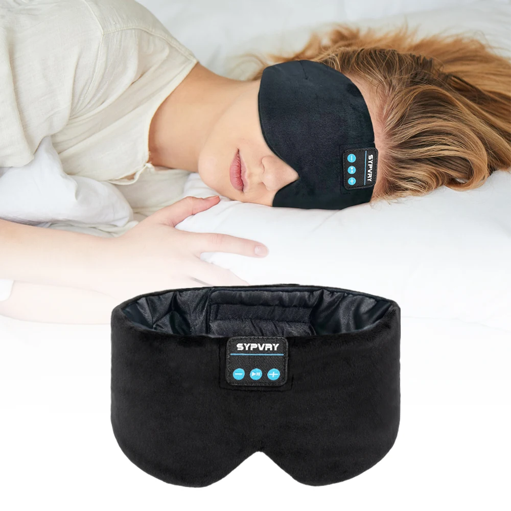 Headphones Bluetooth Mask for Sleep Travel Protable Sleep Mask Music Play Sleeping Headphone Adjustable Music Eye Mask for Sleep
