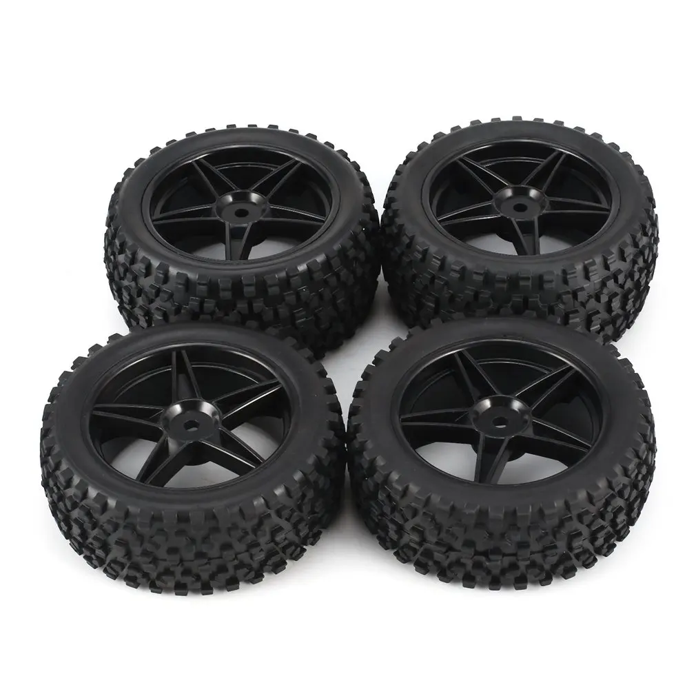 YSIDO 4Pcs 1/10 1/12 Off Road Tires Wheel Rims 12mm Hex for HSP 94177 Tamiya Traxxas Wltoys 144001 124017 124016 RC Buggy Car