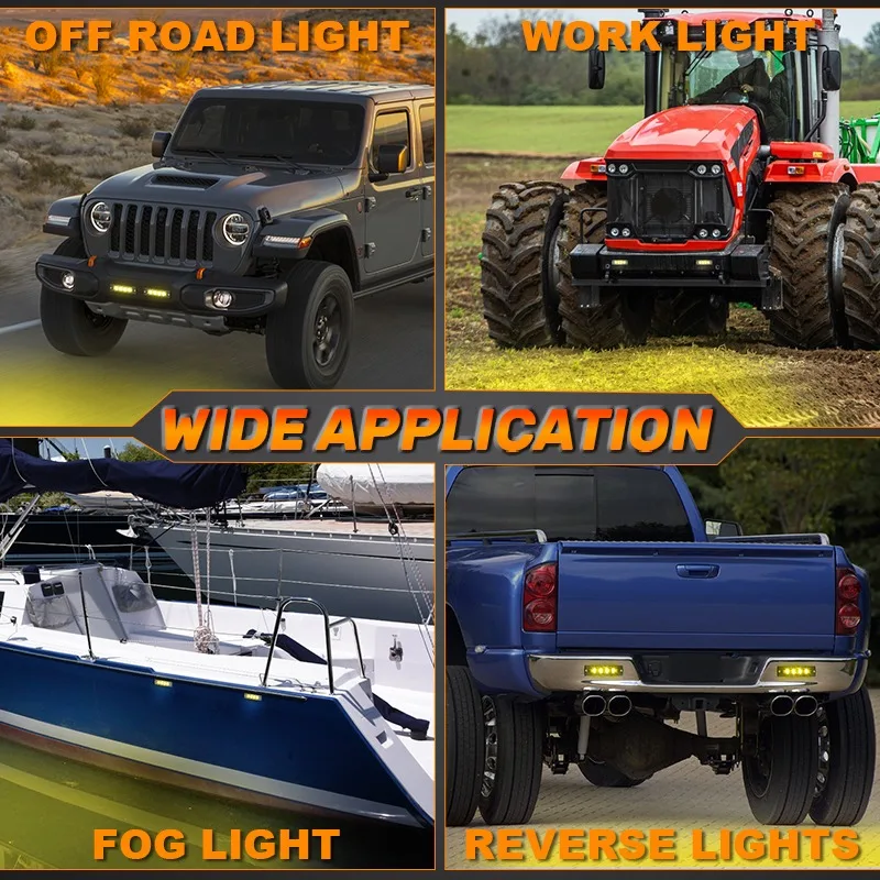7 Zoll 6D LED-Lichtleiste, bündig montierte LED-Arbeitsleuchte, Auto-Nebelscheinwerfer für Scania LKW, Offroad 4X4, Auto, ATV, SUV, 12V 24V – Detail 20