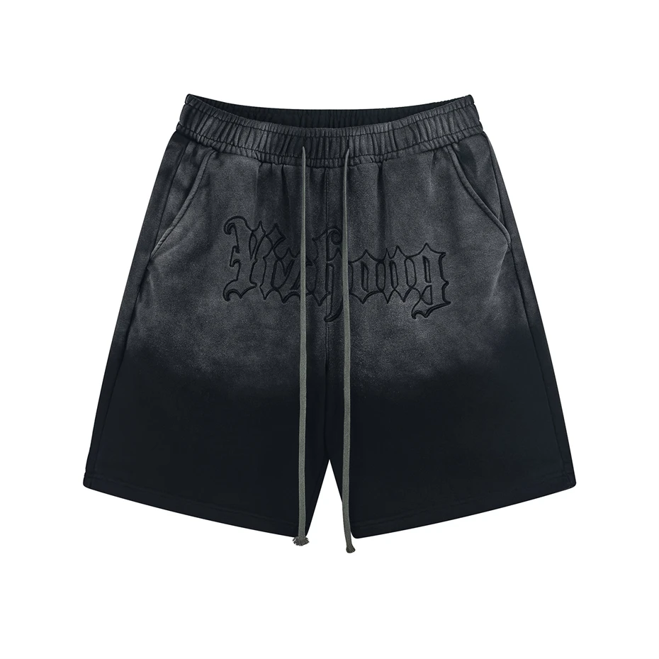 

Mens Sport Casual Shorts Streetwear Hip Hop Gradient Knee Length Pants Men 2025 Summer Harajuku Vintage Baggy Short Sweatpants