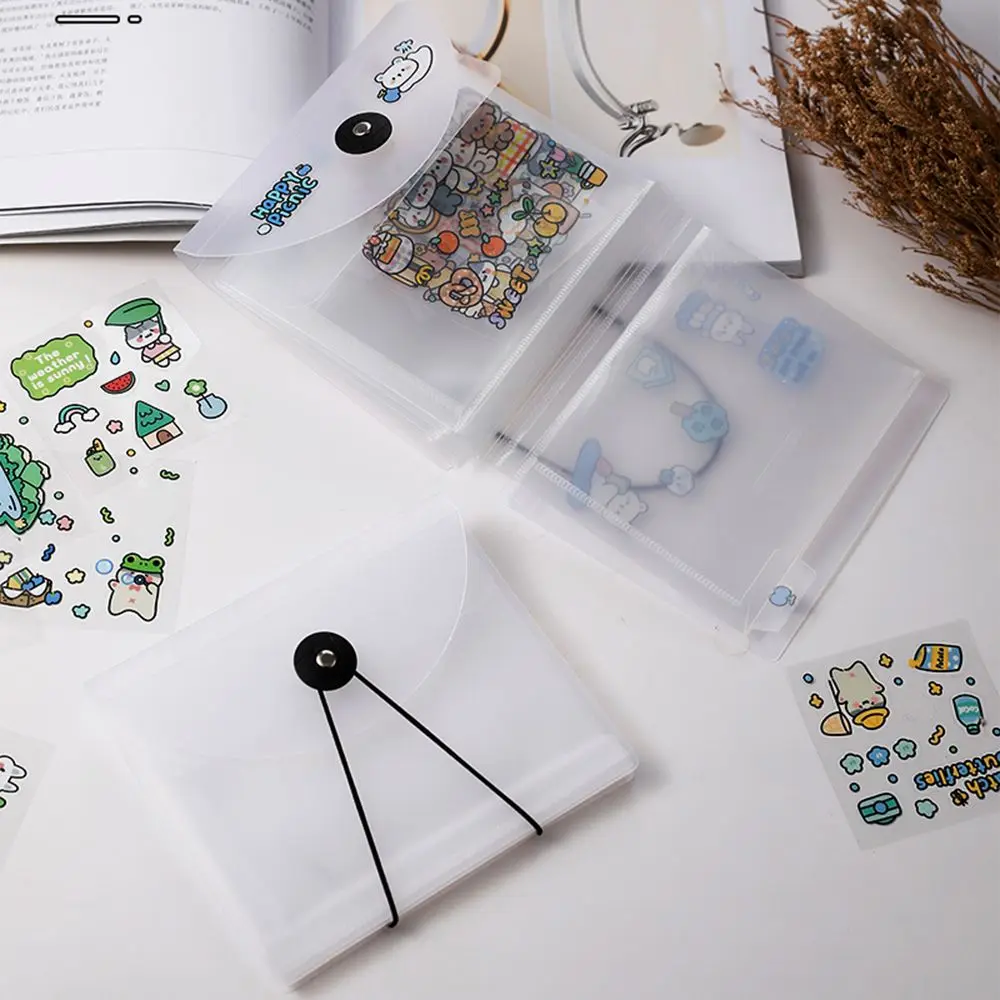 A6 Bandage Money Storage Folder Notebook Stickers Storage Book Nail Sticker Collecting Idol Photo Booklet Cash Bill Organize