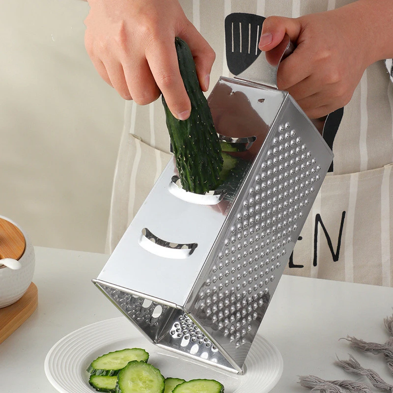 

Stainless Steel Four-sided Shredders Ginger Grater Stereoscopic Multifunctional Handheld Planer Kitchen Vegetable Fruit Gadgets