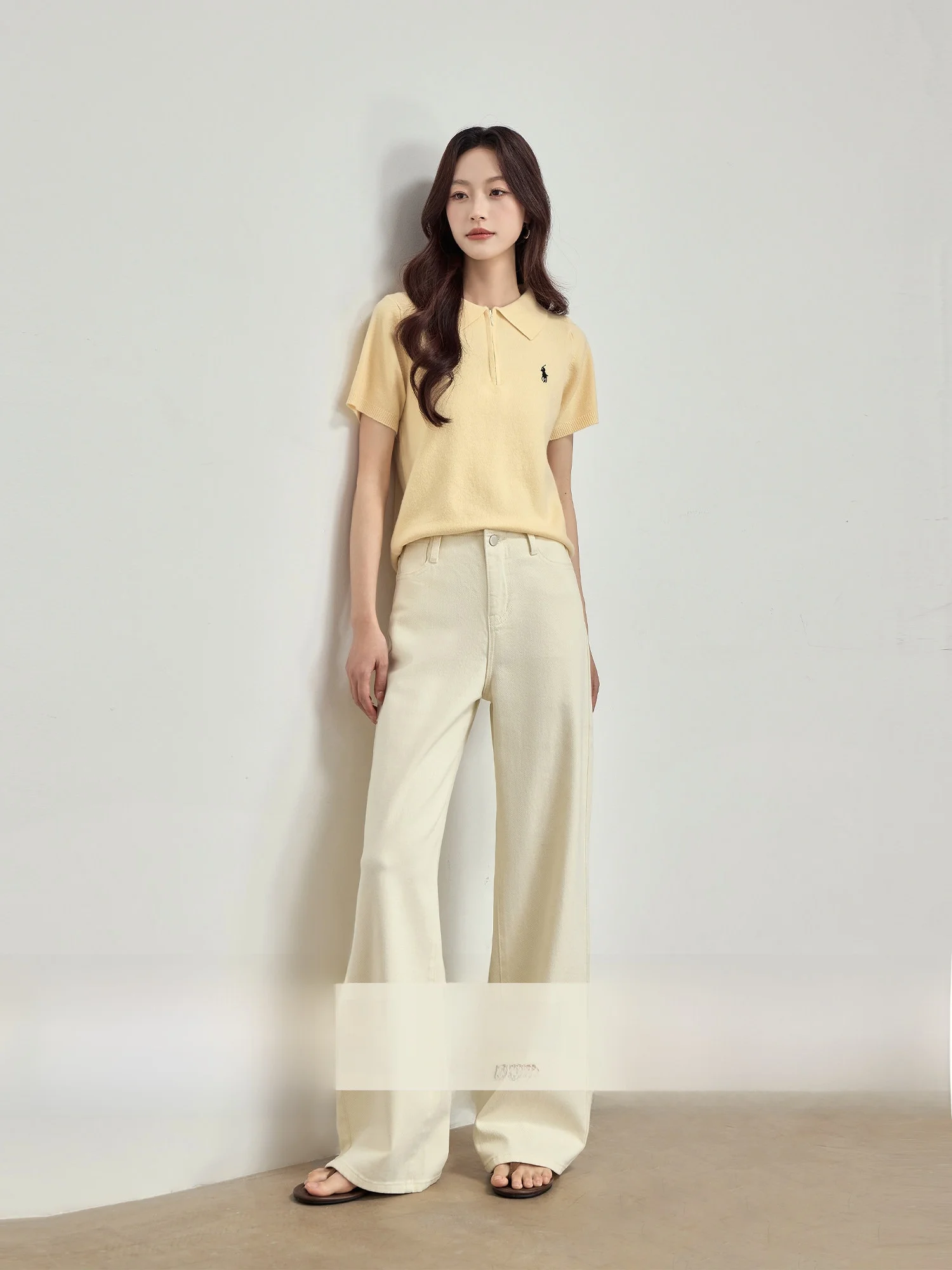 

Женские джинсы Laisel белого цвета, укороченные, прямого кроя, весенние, из высококачественного хлопка, однотонные