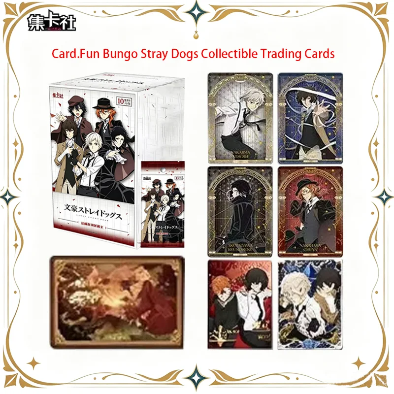 Card.Fun Bungo Stray Dogs Collectible Cards Anime Commemorative Cards Osamu Dazai Character Trading Cards Christmas Gift