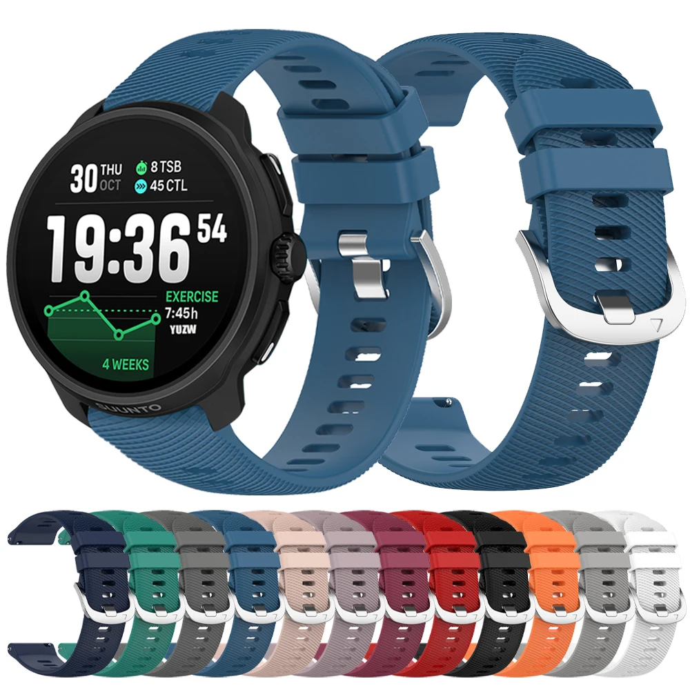 Sport Silikon 20 22 mm Uhrenarmband für SUUNTO Race 2 Ersatzband für SUUNTO 5 9 PEAK PRO/RACE S/Run/Ocean/VERTICAL Armband