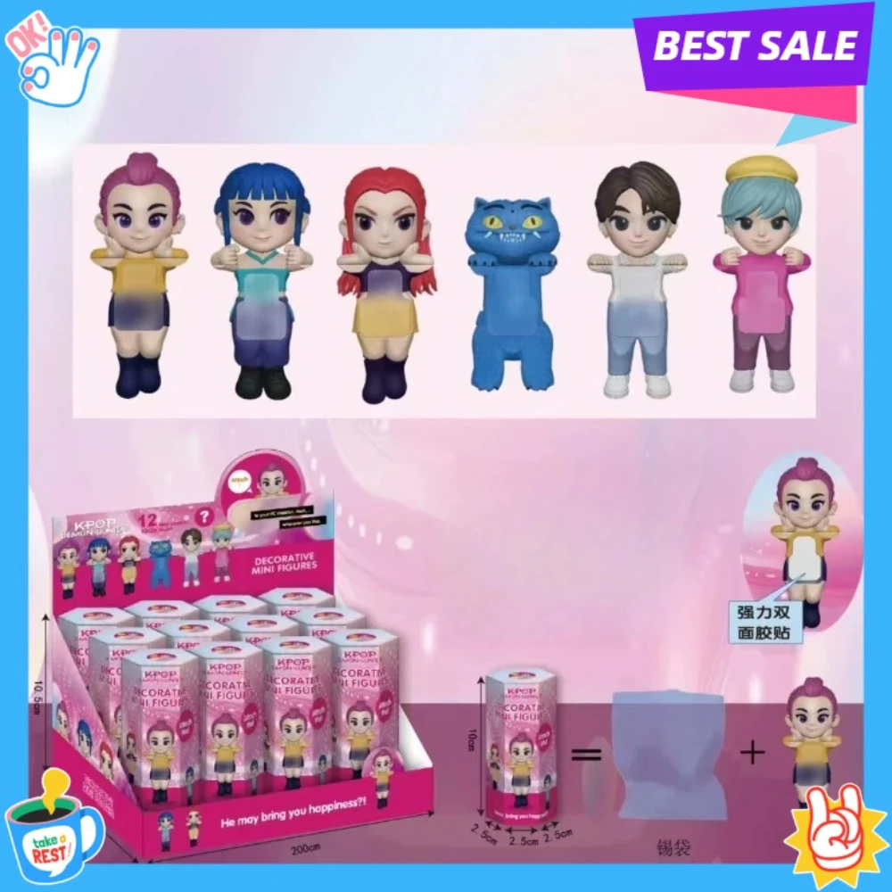 

Новый хит продаж K pop Demon Hunters слепая коробка серии аниме фигурки украшения куклы фанаты детский подарок на день рождения случайная слепая коробка