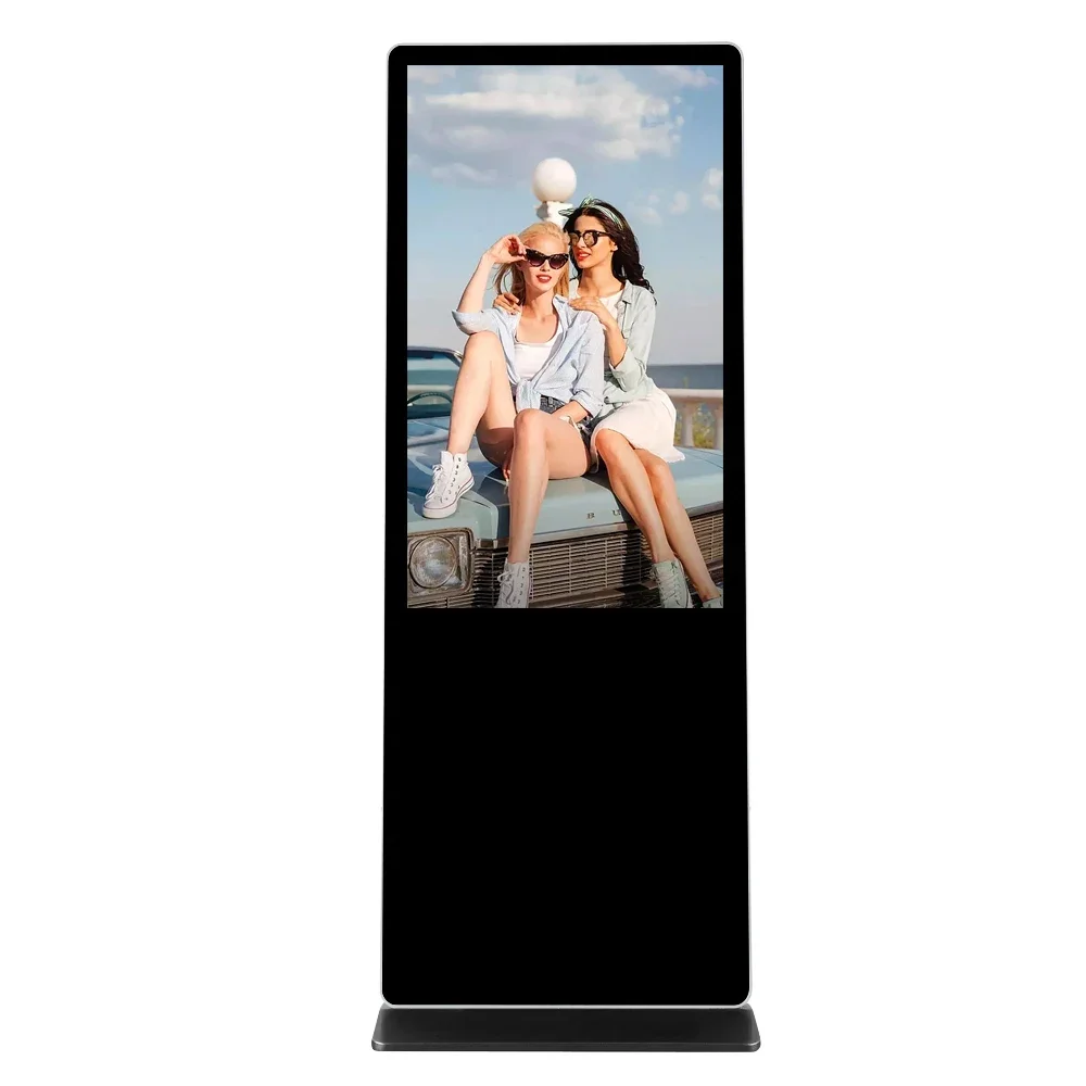 Floor stand 32' 43' 50' 55' 65' 75' 85'  digital lcd outdoor indoor advertising player touch screen