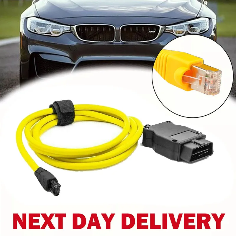 BMW 최신 ENET 날짜 F/G 시리즈 ICOM 코딩 OBD2 인터페이스 케이블, BMW OBDII 스캐너 데이터 도구용 케이블, 1 개 