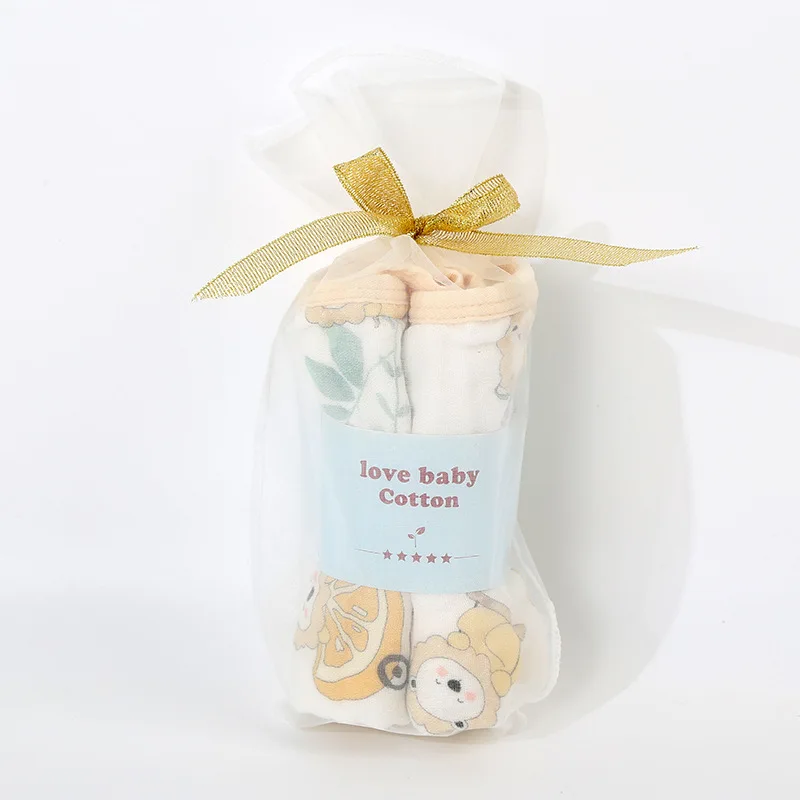 مناشف مربعة من الشاش القطني للأطفال - حقيبة شبكية مكونة من قطعتين، ملابس وجه للأطفال ومرايل لعاب، ناعمة وقابلة للغسل ومسامية #6