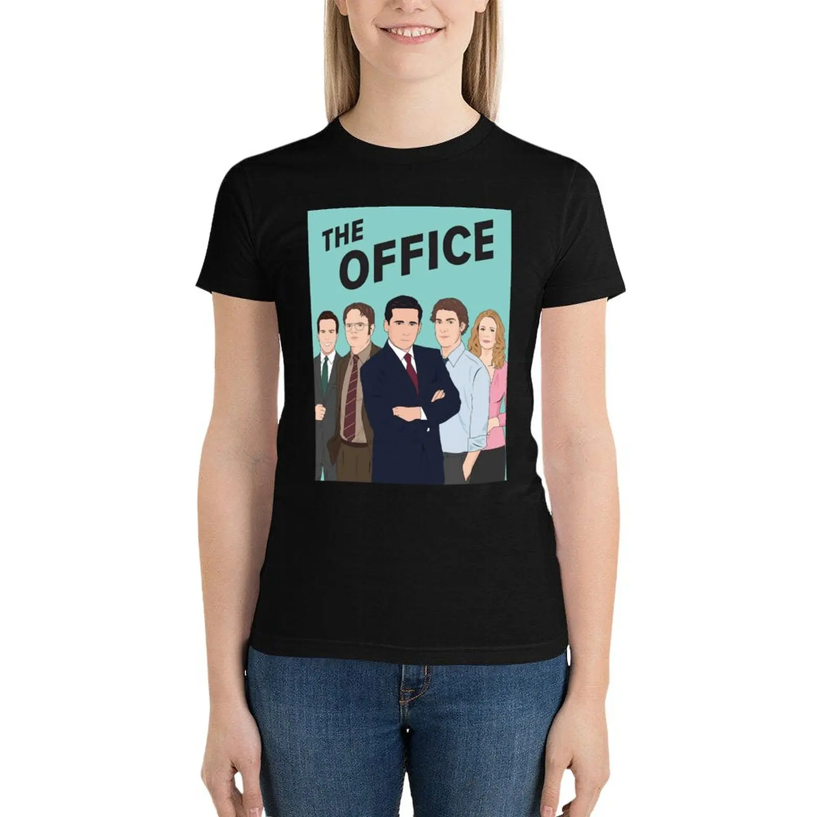 

The Office T-Shirt tees shirts graphic tees animal print shirt for girls female Women's tee shirt