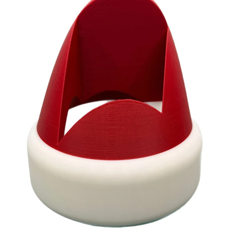 

Santa Hat Soap Dispenser Holder , 3D Printed PLA, Red and White Christmas Bathroom Decor Retail