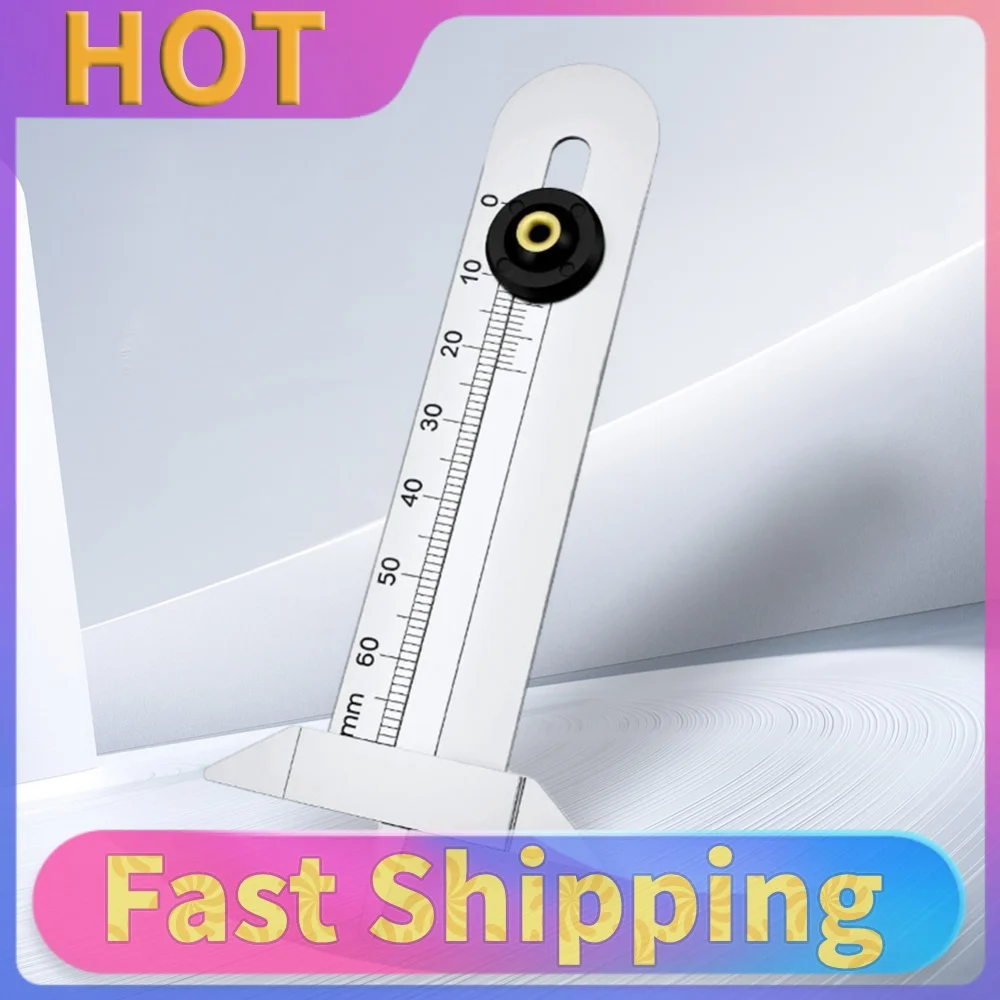 Stainless Steel Depth Indicator 0.01mm Resolution Tire Depth Meter Gauge Auto Car Truck Depthometer for Car Motorbike Tires