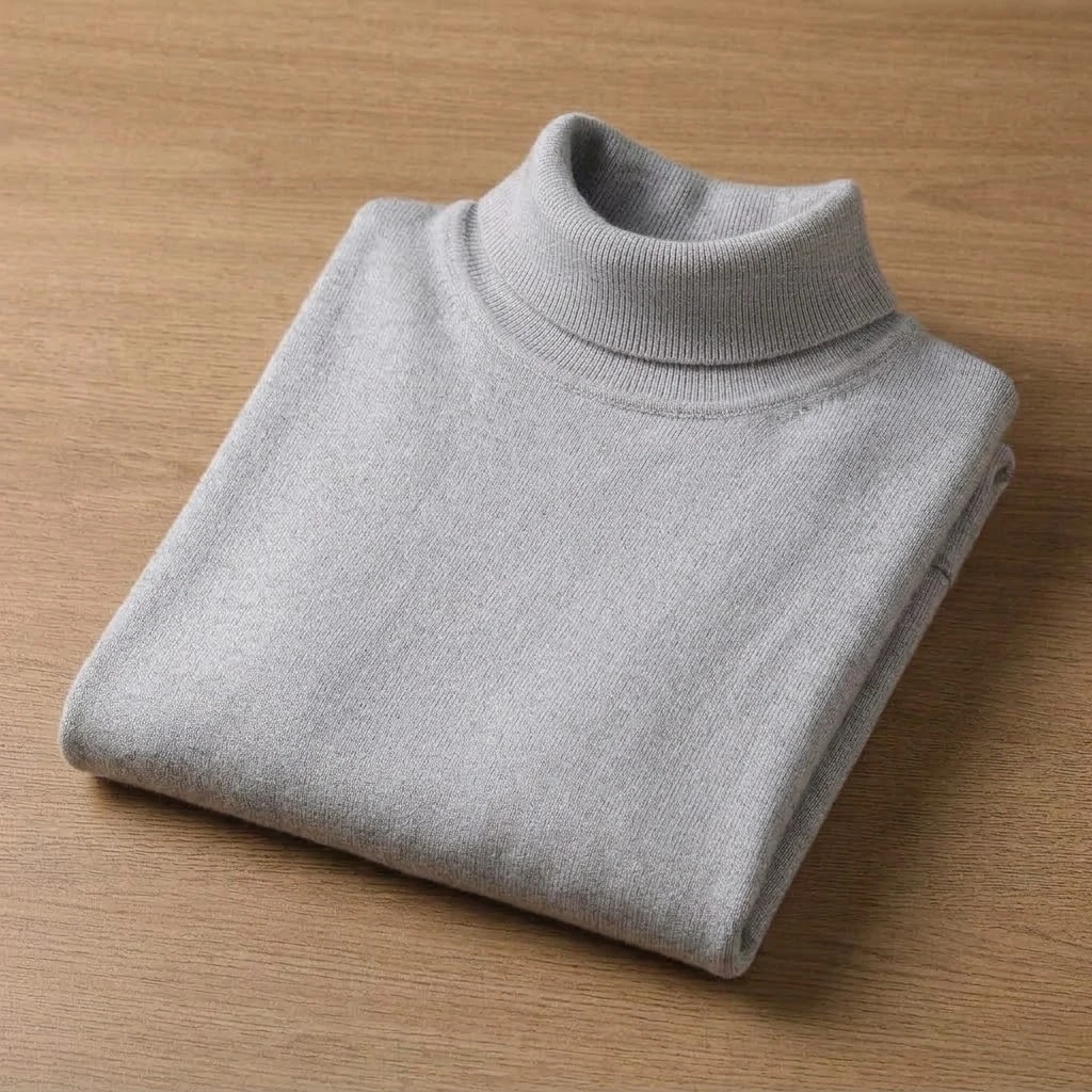 Herren Rollkragenpullover aus Strick, Herbst, lässig, schmal geschnitten, warm, langärmelig, klassische Thermo-Winterkleidung für Herren, Mäntel – Detail 11