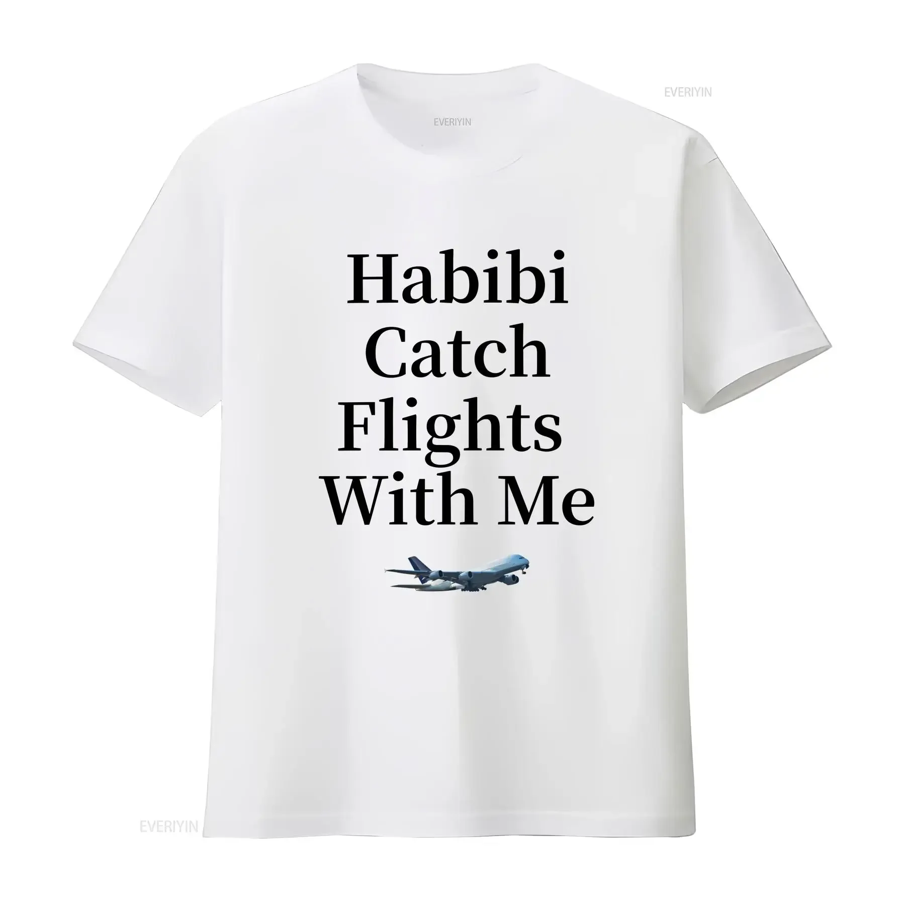 

Habibi Catch Flights With Me Футболка винтажная стираная унисекс растягивающаяся универсальная мужская стильная дизайнерская одежда слегка мода