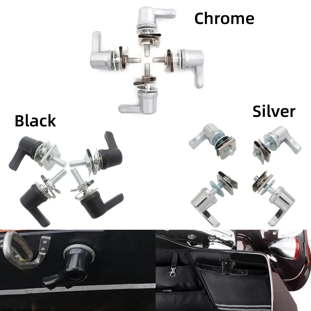 

Motorcycle Saddlebag Lever Lock Bolts Nuts Mounting Kit Aluminum For Harley Touring Road Glide Street Electra Glide FLHR 1992-23