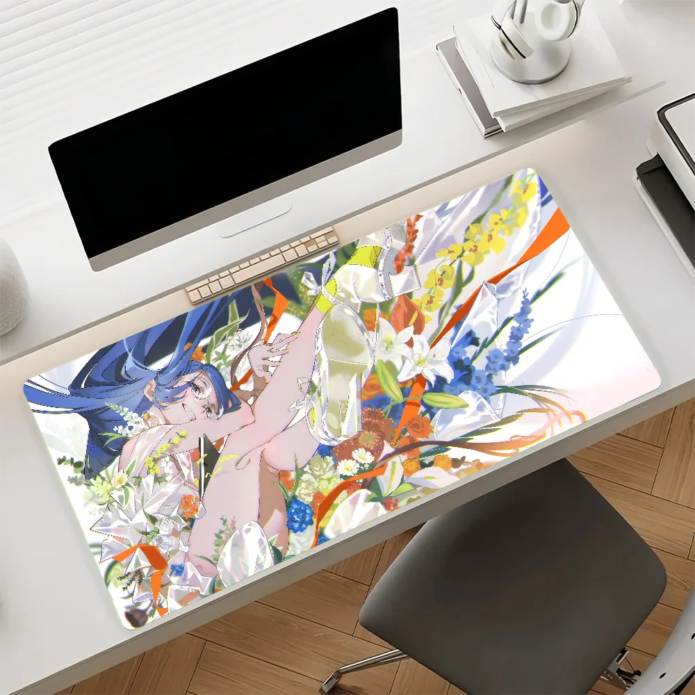 Aesthetic Art Y-yoneyama Mai Mouse Pad Anti Slip Rubber Edge Locked Thickened Laptop Gaming Desk Mat view 2