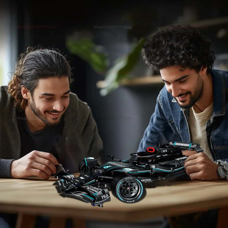 1020 قطعة سيارة تقنية MG58 W14 مجموعة مكعبات بناء السيارة نموذج تكنيكي متوافق 42171 لعبة سيارة سباق للبالغين والأولاد هدية #2