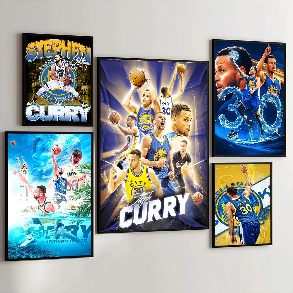 1PC S-Stephen Super Star C-Curry Poster Movie Sticky Posters Retro Kraft Paper Sticker Room Bar Cafe Aesthetic Art Wall Painting