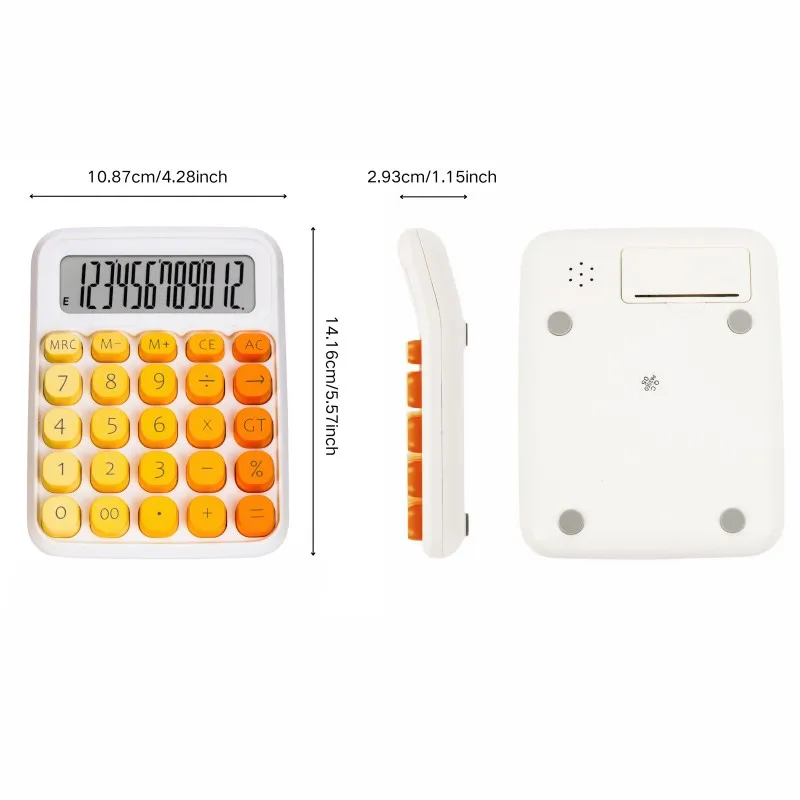 Cute Keyboard Gradient Color Calculator High Aesthetic Value Student School Office AAA Battery Powered Calculator