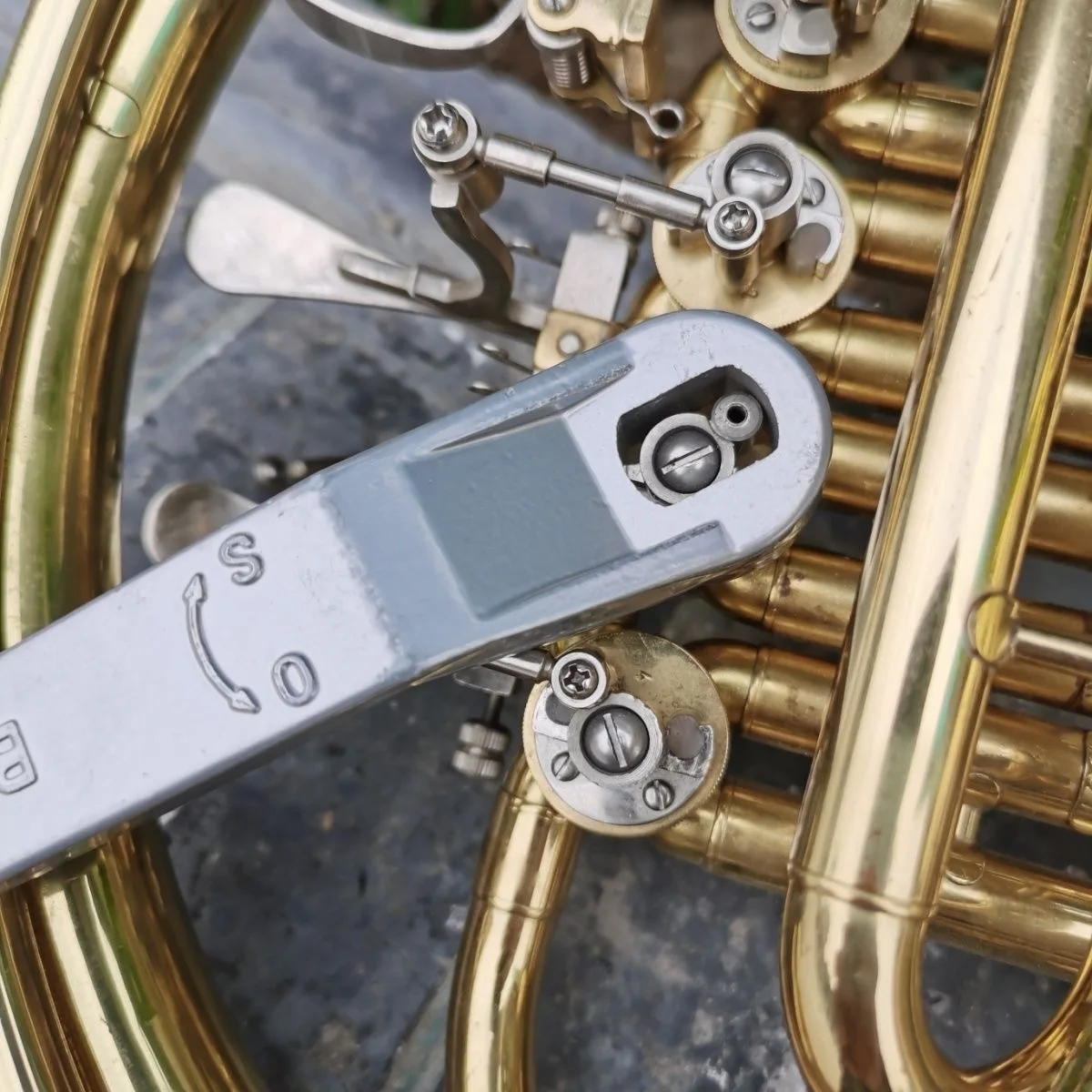 Trumpet Repair Tool Copper Tube Instrument Key Stuck Lax Rust-resistant Wrench Slow Rebound Magic Tool for Band Instrument