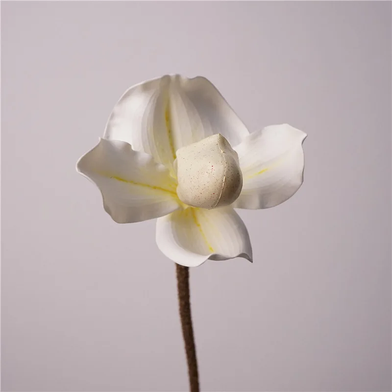 5 Stück Künstliche Blumen PU Vanda Orchidee Heimdekoration Ornamente Party Blumenarrangement Hochzeit Landschaftsgestaltung Fotografie-Requisiten – Detail 3
