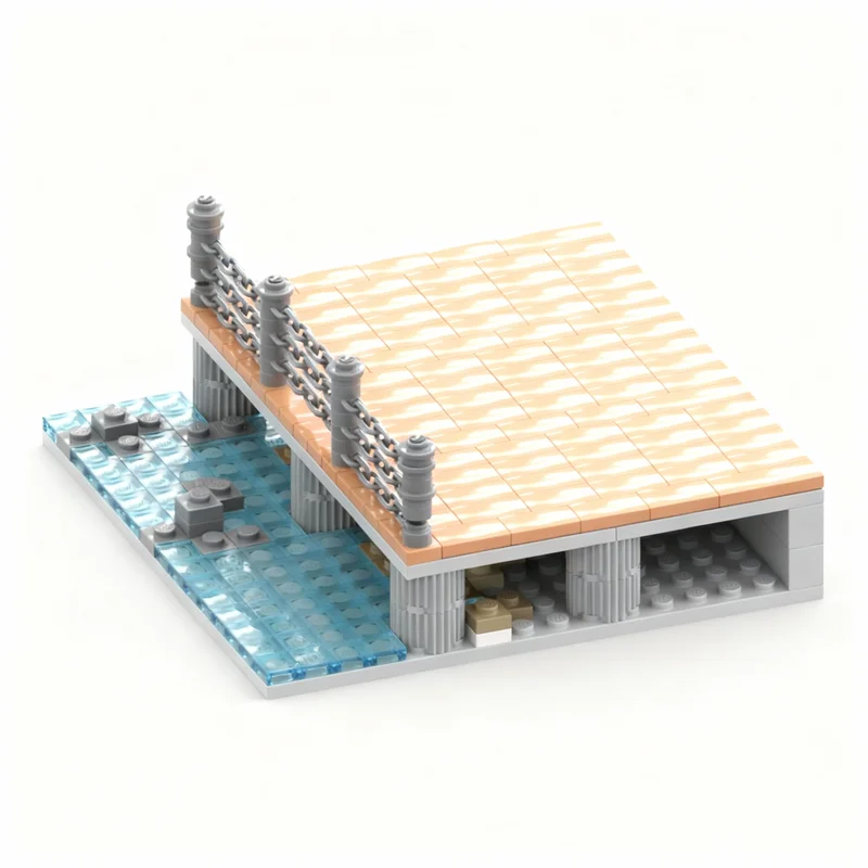 

261pcs MOC Boardwalk City Model Building Blocks Construction Toy Christmas Gifts DIY Creative Idea Education Birthday Assemble