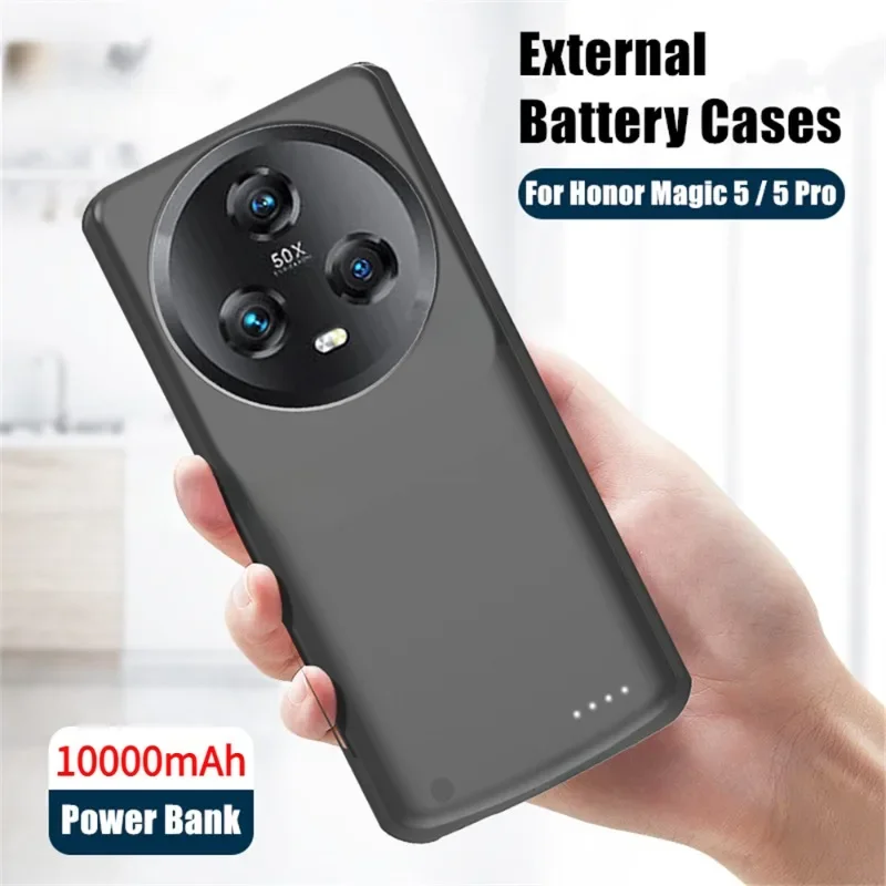 Portable Power Bank Cover For HONOR Magic 5 Pro Battery Cases 10000mAh External Battery Charger Cover For Magic 5 Powerbank Case