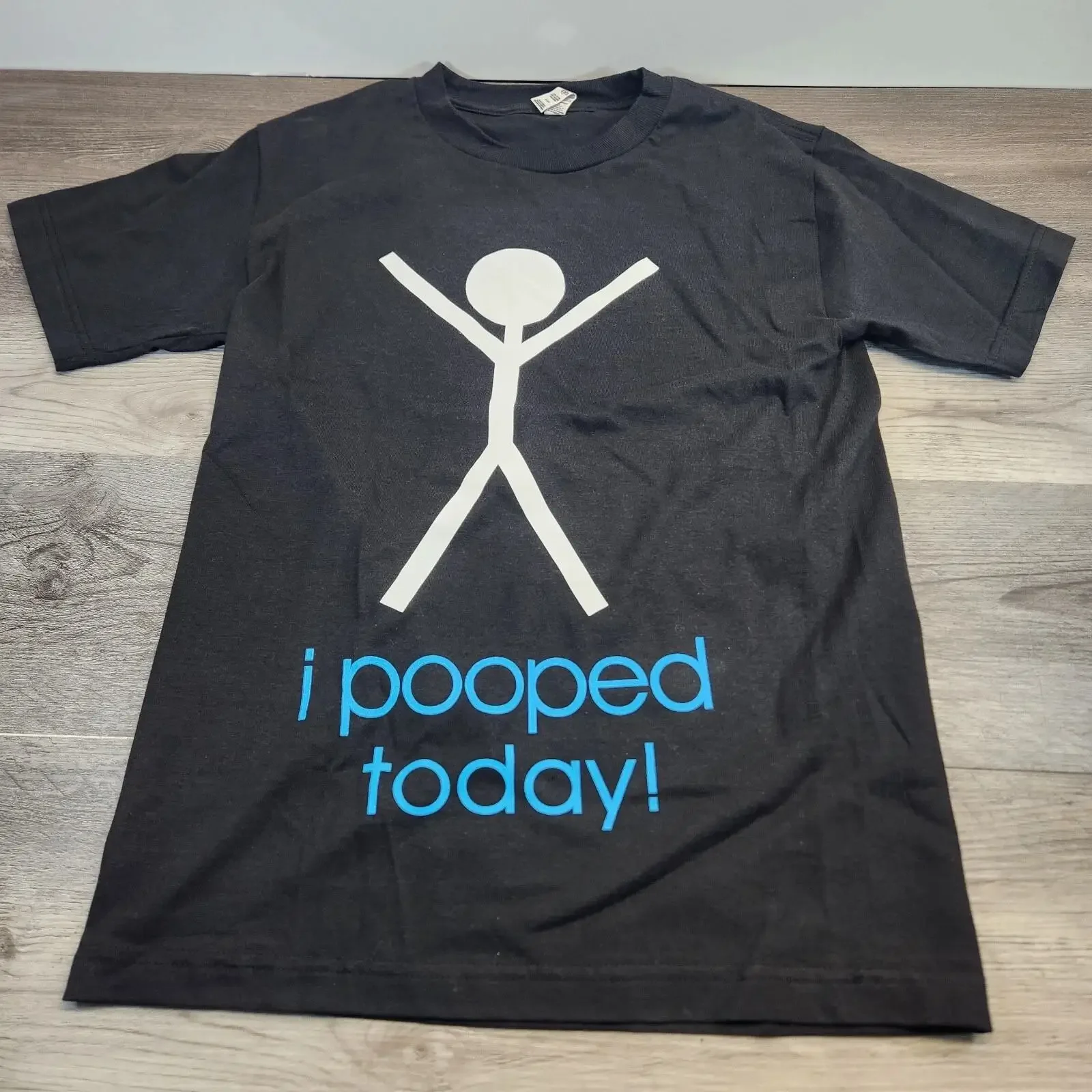 I Pooped Today Potty Poop Funny Celebration T shirt Size XL vintage Washed fashion Versatile streetwear Slightly Breathable